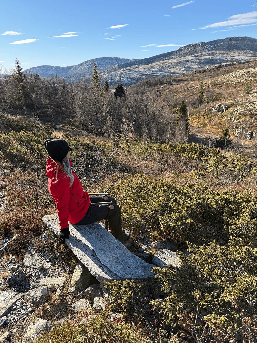 GOEX exoskelett på fjällvandring