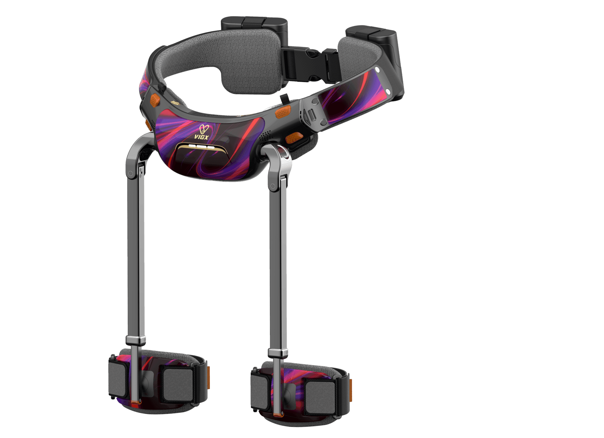 GOEX exoskelett i detalj, 1,8 kg med sensorstyrda motorer